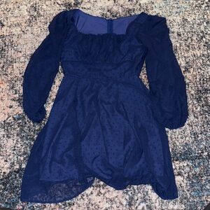 Charming Navy Blue Kids Formal Dress